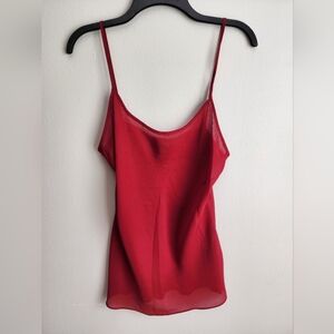 Ralph Lauren V Neck Sheer Camisole